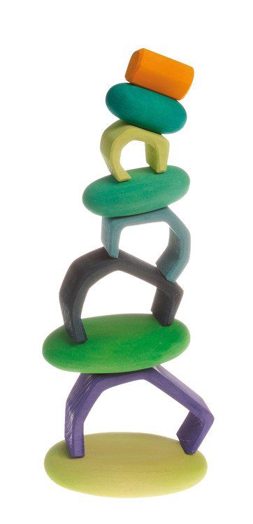 Kamyczki 4 szt., Mech, zestaw do budowania 1+, Grimms_2 Kamyczki Mech zestaw do budowania