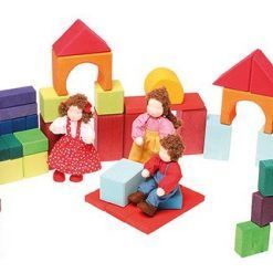 Klocki geometryczne 60-el. kolorowe