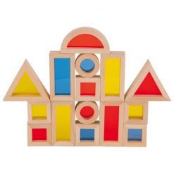 Klocki z kolorowymi okienkami