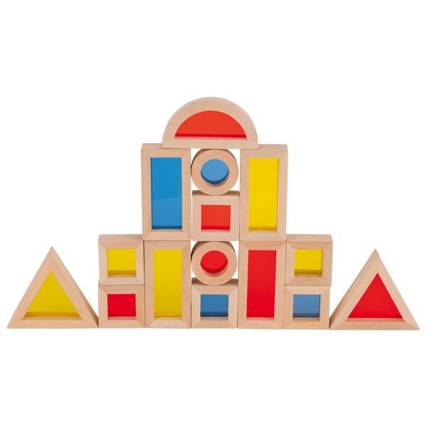 Klocki z kolorowymi okienkami Klocki z kolorowymi okienkami