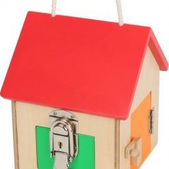 Kolorowy domek z zamkami