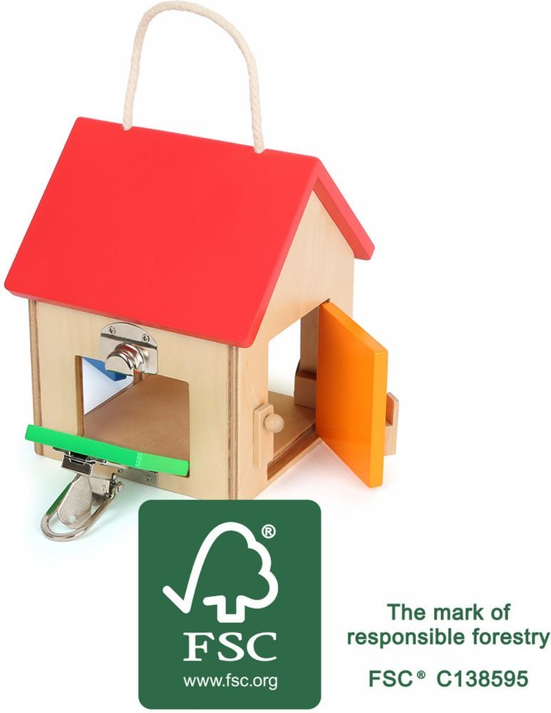 Kolorowy domek z zamkami Kolorowy domek z zamkami