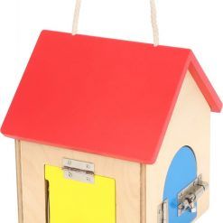 Kolorowy domek z zamkami