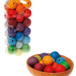 Korale 36 szt. tęczowe