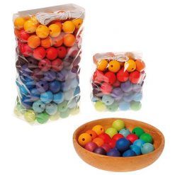 Koraliki 60 szt. tęczowe