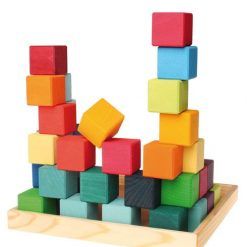 Kostki w pudełku 36-el. tęczowe