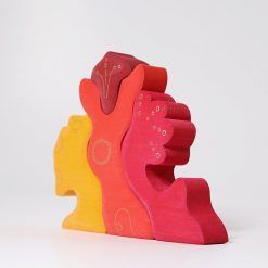 Kształty leśne czerwone