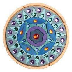 Mandala błyszcząca niebieska