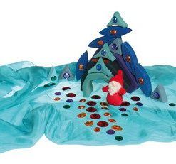 Mandala błyszcząca niebieska