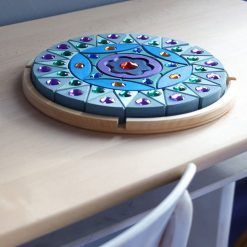 Mandala błyszcząca niebieska