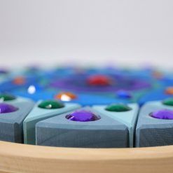 Mandala błyszcząca niebieska