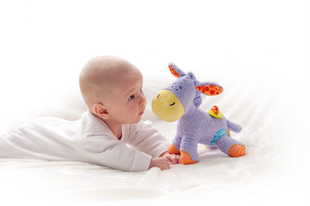 Maskotka sensoryczna osiołek Laki Maskotka sensoryczna osiołek Laki