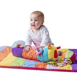 Mata edukacyjna z piłeczką i wałkiem do zabawy