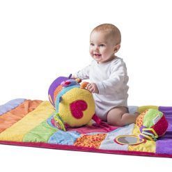 Mata edukacyjna z piłeczką i wałkiem do zabawy