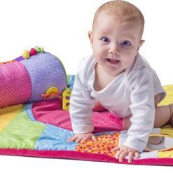 Mata edukacyjna z piłeczką i wałkiem do zabawy