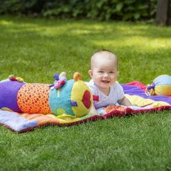 Mata edukacyjna z piłeczką i wałkiem do zabawy