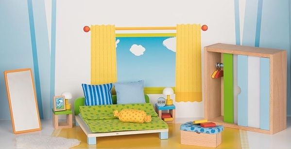 Mebelki dla lalek premium sypialnia Mebelki dla lalek premium sypialnia