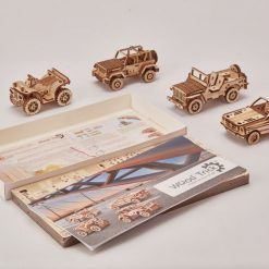 Mechaniczne puzzle 3D – kolekcjonerski zestaw samochodów Wood Trick