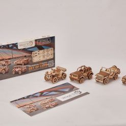 Mechaniczne puzzle 3D – kolekcjonerski zestaw samochodów Wood Trick