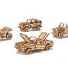Mechaniczne puzzle 3D – kolekcjonerski zestaw samochodów Wood Trick