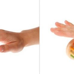 Mini rolka z kulkami tęczowa