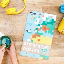 Wyklejanka pikselowa Mapa świata