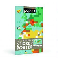 Wyklejanka pikselowa Mapa świata