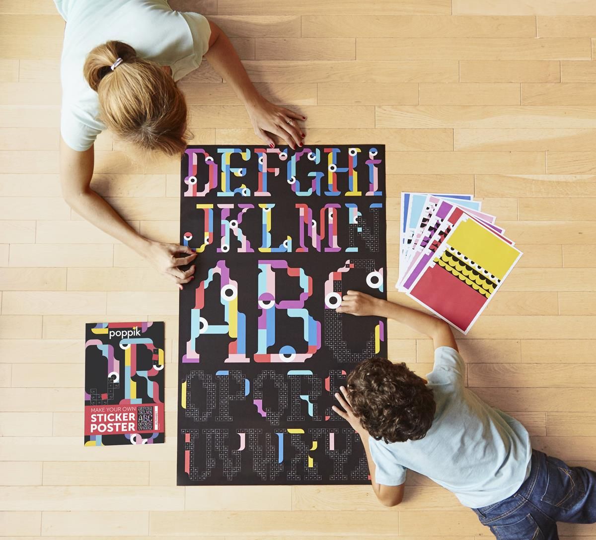 Wyklejanka pikselowa Alfabet Wyklejanka pikselowa Alfabet