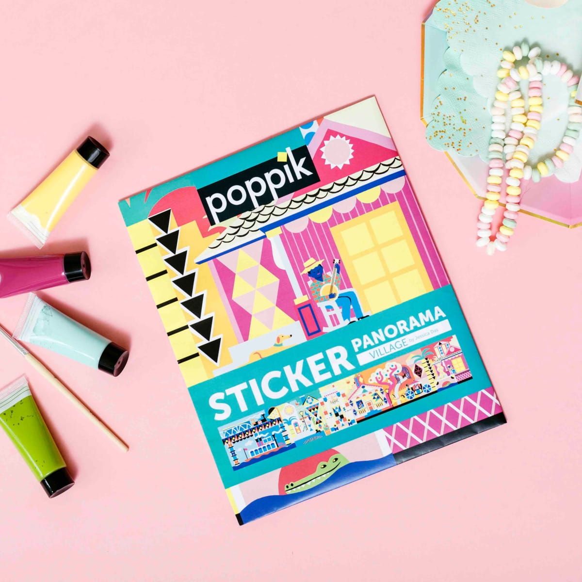 Wyklejanka pikselowa Wioska Wyklejanka pikselowa Wioska