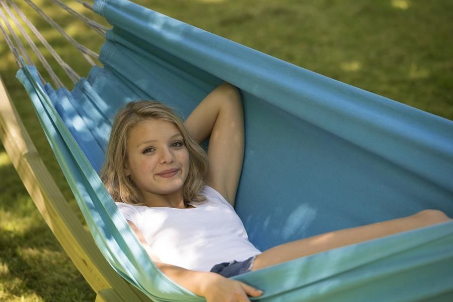 Hamak dwuosobowy bez poprzeczek Florida Aqua Hamak dwuosobowy bez poprzeczek Florida Aqua