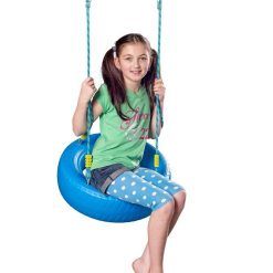 Huśtawka niebieska opona