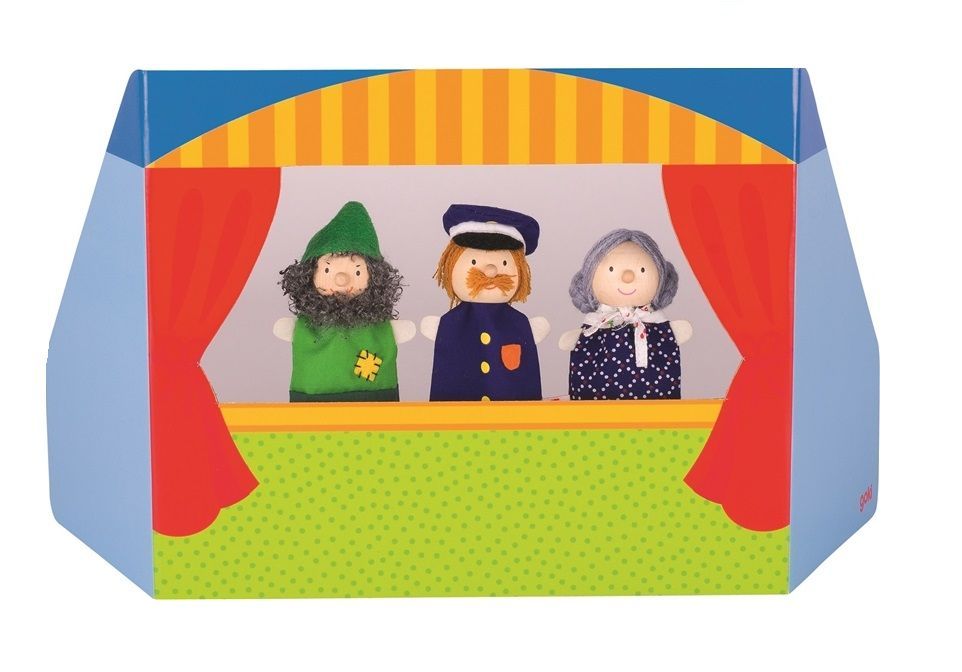 Kukiełki ze sceną – 3 pacynki Kukiełki ze sceną – 3 pacynki