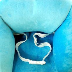 Panda na biegunach z niebieskim fotelikiem – nowa konstrukcja