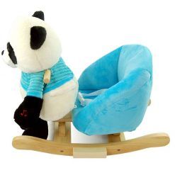 Panda na biegunach z niebieskim fotelikiem – nowa konstrukcja