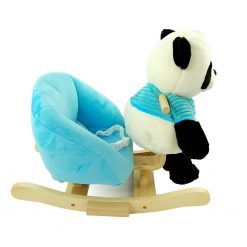 Panda na biegunach z niebieskim fotelikiem – nowa konstrukcja