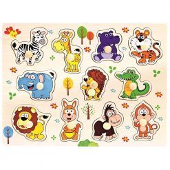 Puzzle z uchwytami Zwierzaki