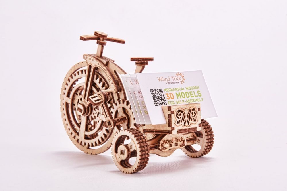 Puzzle mechaniczne 3D rower Wood Trick 14+ WT210 5 Puzzle mechaniczne 3D rower