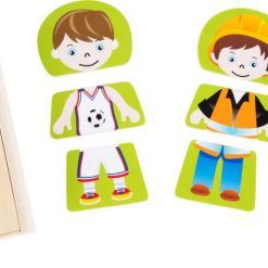 Układanka drewniana zawody – chłopiec