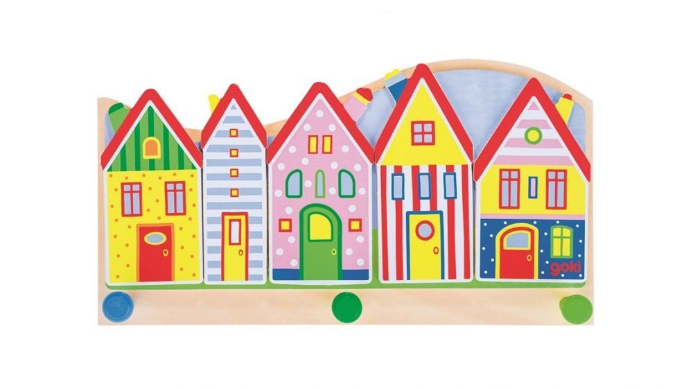 Wieszak na ubrania Domki Wieszak na ubrania Domki