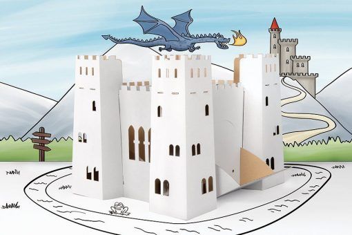 Zabawka kartonowa – baśniowy zamek