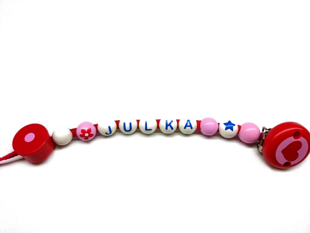 Zawieszka do smoczka z serduszkiem Zawieszka do smoczka z serduszkiem