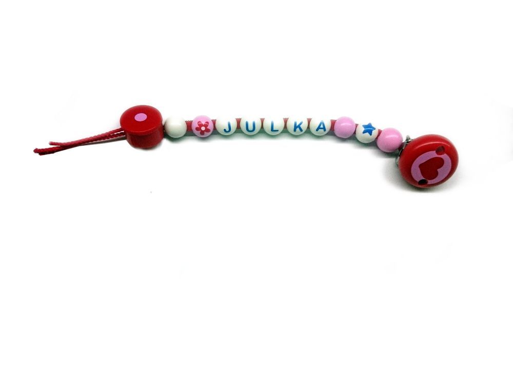 Zawieszka do smoczka z serduszkiem Zawieszka do smoczka z serduszkiem