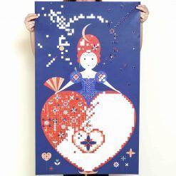 Wyklejanka pikselowa Reine Królowa