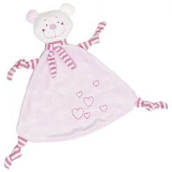 Przytulanka różowa miś z serduszkami