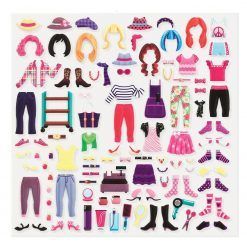 Wypukłe naklejki świat mody