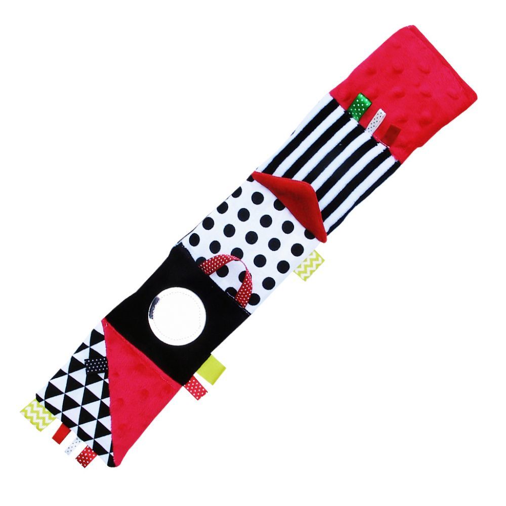 Książeczka pluszowa dla maluszka czerwona Książeczka pluszowa dla maluszka czerwona