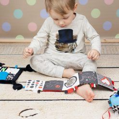 Książeczka pluszowa dla maluszka czerwona