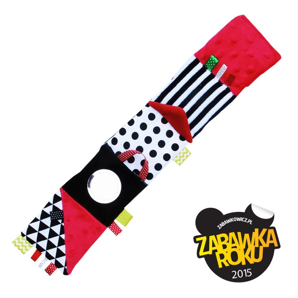 Książeczka pluszowa dla maluszka czerwona Książeczka pluszowa dla maluszka czerwona