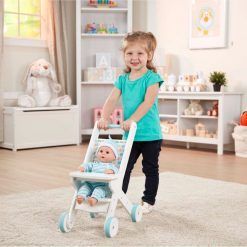 Drewniany wózek dla lalek