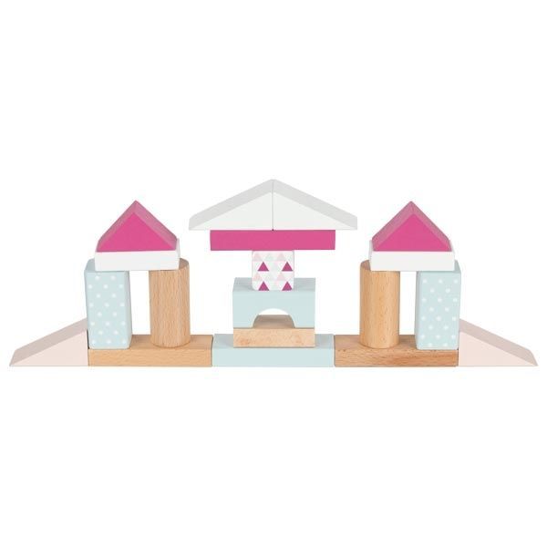 Klocki bukowe różowe 50 szt. Klocki bukowe różowe 50 szt.